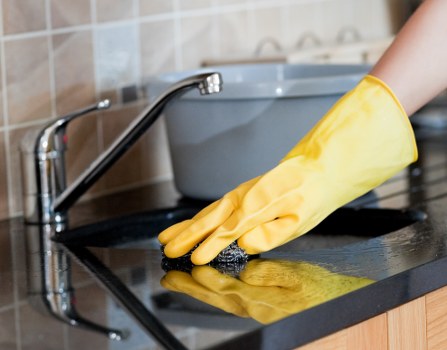 Domestic cleaner working in a Hampstead period home