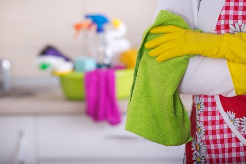 Professional builders dust removal in a renovated Hampstead kitchen