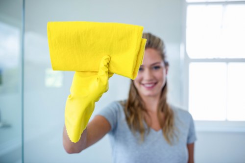 Local cleaners working in a Hampstead flat with access considerations